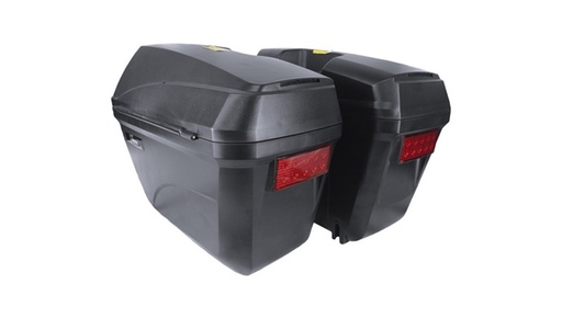 [CJA-011] CAJAS LATERALES PORTA-EQUIPAJE LED CAPACIDAD 23 L ANCHO 48.5 cm /ALTO 38 cm / FONDO: 47.5 cm  / CARGA: 10 kg