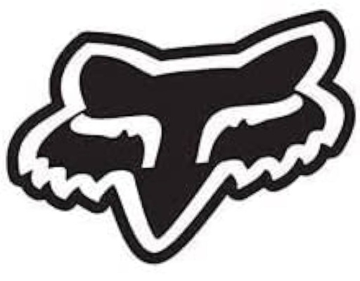 [CAL-FOX-032] CALCOMANIA LOGO FOX EN NEGRO