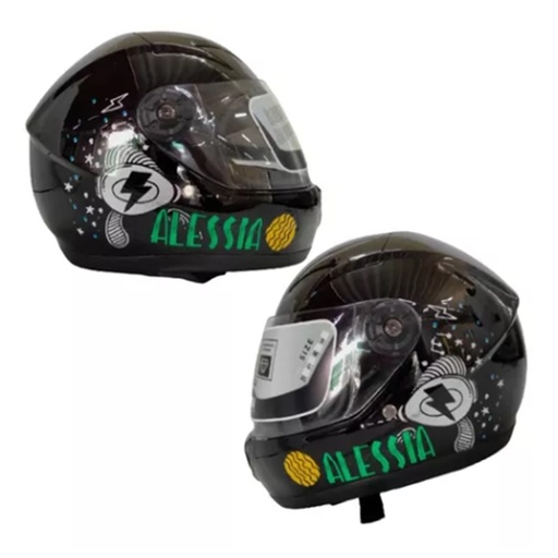 [CAS-INF-029] CASCO CERRADO INFANTIL PLANET NEGRO