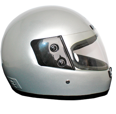 [CAS-7101-1302-P] CASCO CERRADO LISO MICA POLARIZADA MSD-106 PLATA