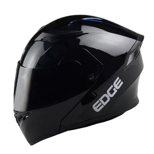 [EG-19.03] CASCO EDGE BOSS NEGRO SOLIDO BRILLANTE    L