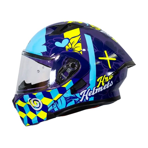 [HRO-3420-HYBRIRPU-S] CASCO HRO 3420DV HYBRIR PURPURA AZUL VISOR TR (S) 2023 12 14
