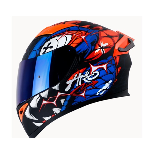 [H514EVGAZ-L] CASCO HRO 514 EVO GATOR INTEGRAL NEGRO AZUL (L)