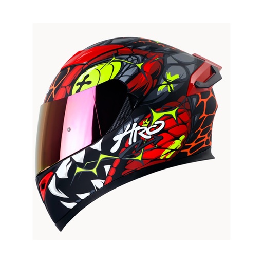 [H514EVGARJ-L] CASCO HRO 514 EVO GATOR INTEGRAL NEGRO/ROJO (L)