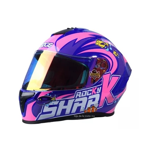 [EG-85.50.4.3.LS] CASCO INTEGRAL EDGE SHARK  FUCSIA BRILLANTE L