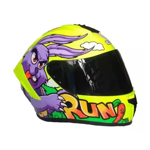 [EG-85.446.3.DS] CASCO INTEGRAL FRANKIE REVENGE VERDE    L