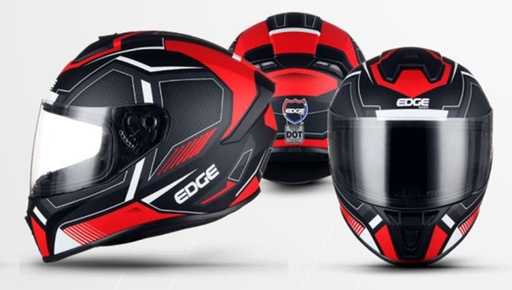 [EG-630.23.2.2.05] CASCO INTEGRAL ZOOM BERLIN ROJO/NEGRO MATE TALLA  L   VISOR ESPEJO
