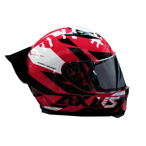 [AC1A-2013-002] CASCO PARA MOTOCICLISTA CERRADO SKY RED/BLACK L