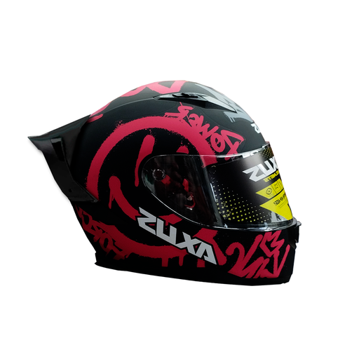[AC1A-2021-001] CASCO PARA MOTOCICLISTA CERRADO SPRAY RED/GRAY L