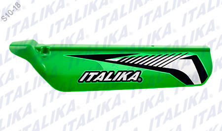 [F13011413] CUBIERTA AMORTIGUADOR IZQ VERDE DM200 2017