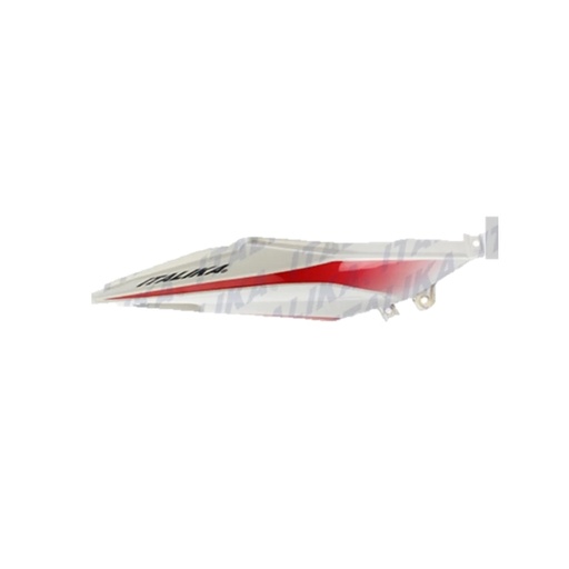 [F13011697] CUBIERTA COLA DER BLANCO ROJO VORT-X 200