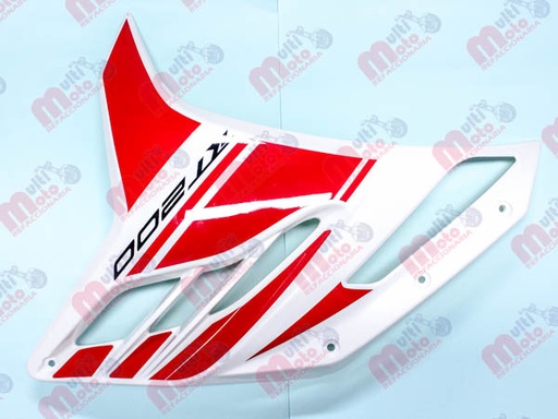 [F13011557] CUBIERTA DEL IZQ SUP BLANCO ROJO RT200 GP 2017