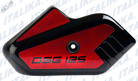 [F13011604] CUBIERTA HORQUILLA IZQ NEGRO ROJO DSG125 2017