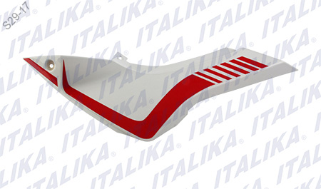 [F13011699] CUBIERTA LATERAL DER BLANCO ROJO VORT-X 200