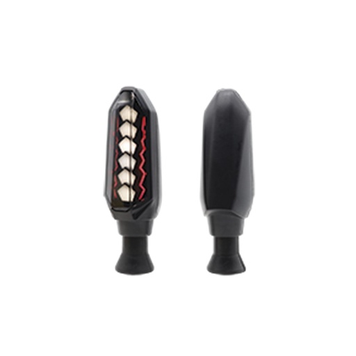 [RS-DIR-0001Y-W] DIRECCIONAL LED BI-COLOR SECUENCIAL UNIVERSAL (AMARILLO-BLANCO)