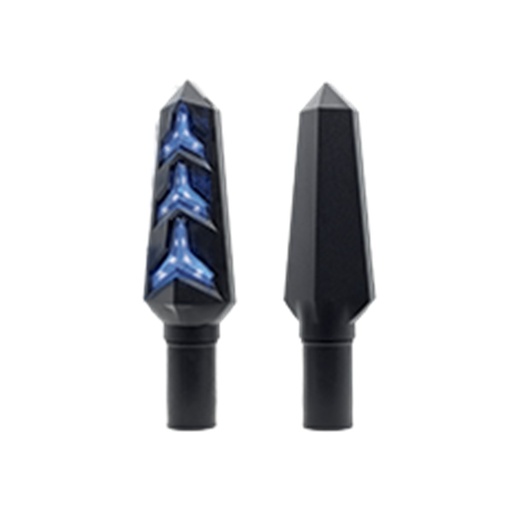 [RS-DIR-0021BU] DIRECCIONAL LED SECUENCIAL PREMIUM UNIVERSAL (AMARILLO-AZUL)