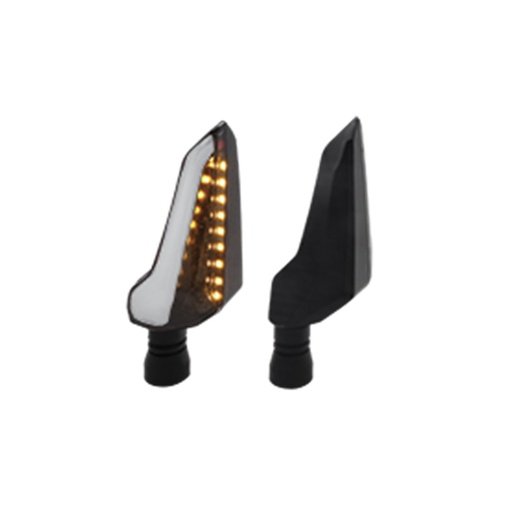 [RS-DIR-0036Y-W] DIRECCIONAL LED SECUENCIAL TIPO ALA UNIVERSAL (AMARILLO-BLANCO)