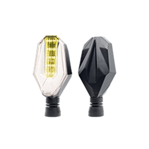 [RS-DIR-0032Y-W] DIRECCIONAL LED SECUENCIAL TIPO CAPARAZON UNIVERSAL (AMARILLO-BLANCO)