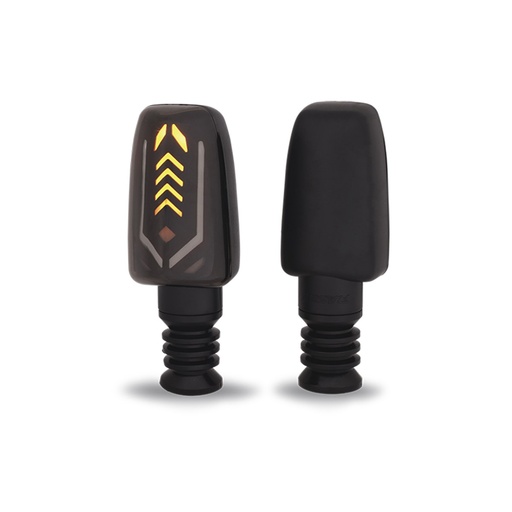 [RS-DIR-0058Y-W] DIRECCIONAL LED SECUENCIAL TIPO DEPORTIVA  UNIVERSAL (AMARILLO-BLANCO)