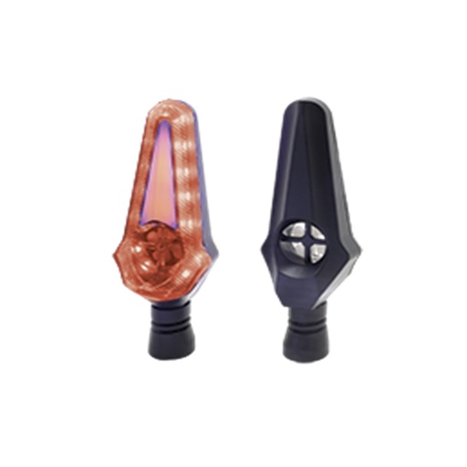 [RS-DIR-0055Y-R] DIRECCIONAL LED SECUENCIAL TIPO HELICE UNIVERSAL (AMARILLO-ROJO)