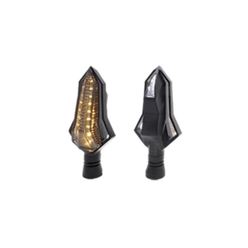 [RS-DIR-0053Y-W] DIRECCIONAL LED SECUENCIAL TIPO SILUETA UNIVERSAL (AMARILLO-BLANCO)