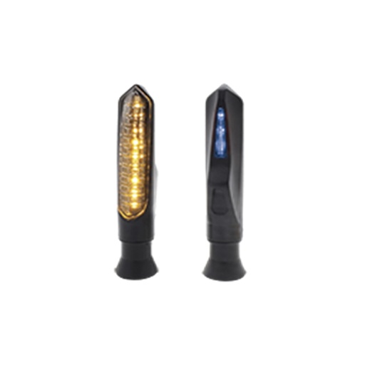 [RS-DIR-0050Y-BU] DIRECCIONAL LED SECUENCIAL TIPO VELA UNIVERSAL (AMARILLO-AZUL)