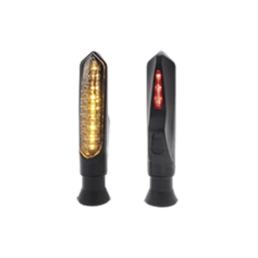 [RS-DIR-0050Y-R] DIRECCIONAL LED SECUENCIAL TIPO VELA UNIVERSAL (AMARILLO-ROJO)