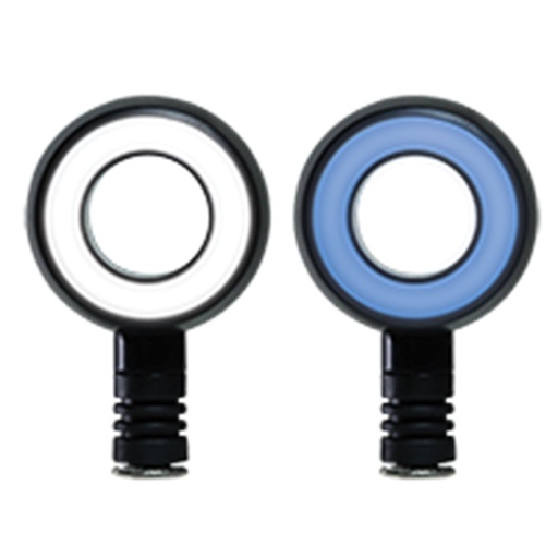 [RS-DIR-0061Y-BU] DIRECCIONAL LED TIPO RUEDA AMAR-AZUL UNIVERSAL