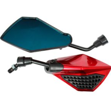 [ESP-A16] ESPEJOS ALIEN NEGRO/ROJO 10 mm