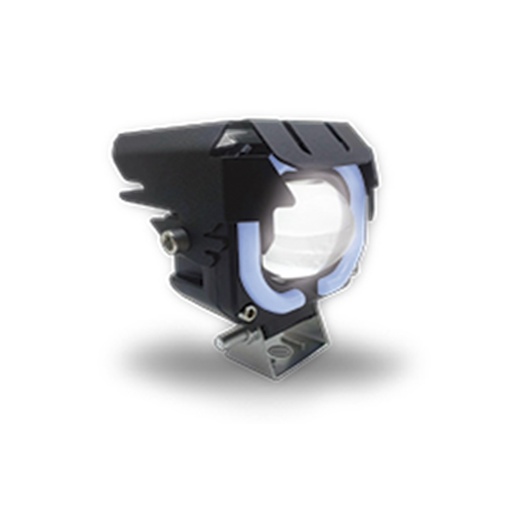 [RS-LED-13094Y-W-BU] FARO AUXILIAR CUADRADO CON LUPA (BLANCO-AMARILLO-AZUL)