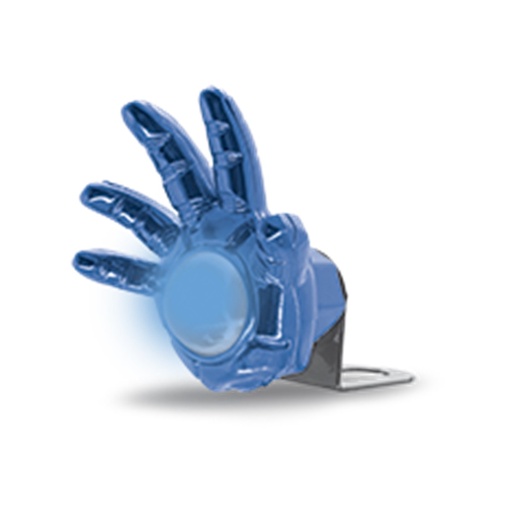 [RS-LED-13104BU] FARO AUXILIAR DECORATIVO LED AZUL FIJO DELANTERO O TRASERO TIPO MANO