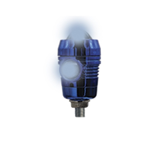 [RS-LED-13105BU] FARO AUXILIAR LED CON LUPA TIPO CILINDRO DELANTERO O TRASERO LUZ FIJA (AZUL)