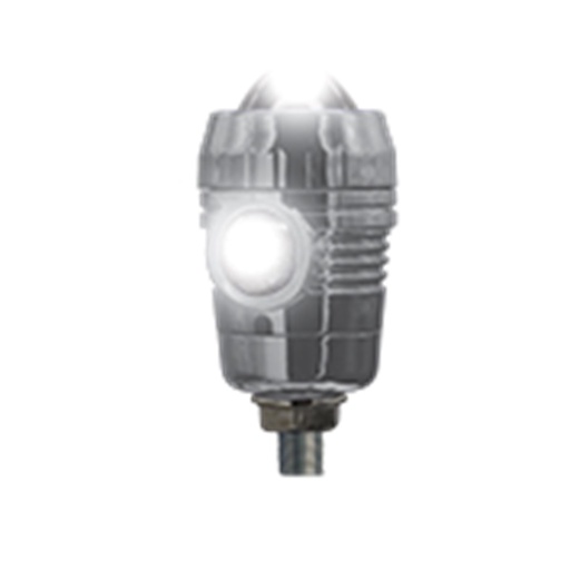 [RS-LED-13105W] FARO AUXILIAR LED CON LUPA TIPO CILINDRO DELANTERO O TRASERO LUZ FIJA COLOR BLANCO