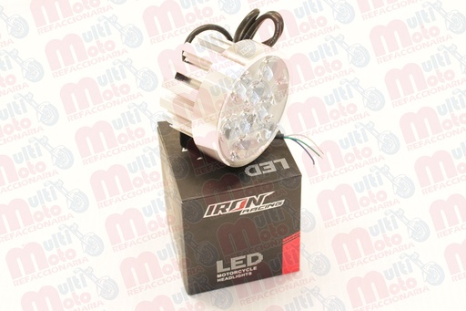 [FOB-3216-1575P] FARO AUXILIAR LEDS P/MOTOCICLETA IR1575 8-80V 18W PLATA