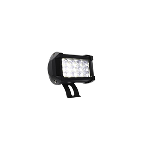 [RS-LED-13042W] FARO CUADRADO 12 LED LUZ BLANCA 3 CELDAS CON LUZ ALTA, BAJA Y ESTROBO