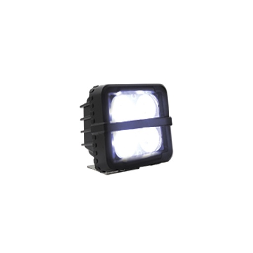 [RS-LED-13065W] FARO CUADRADO 4 LED LUZ BLANCA ALTA, BAJA Y ESTROBO