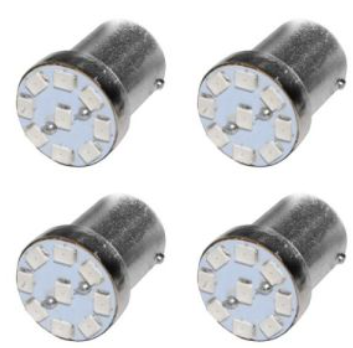 [FOC-024] FOCO DE DIRECCIONALES 9 LED ROJO 12 Vcc AR-110 15 /CS-125 LED 13-16 / D-125 16-17 / DS-125 17 / DS-150 14-17 / DS-150 NEGRO 13-15 / DSG-12