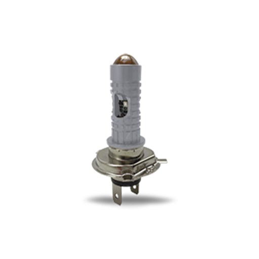 [RS-FDEL-5020S-Y-W] FOCO DE FARO LED H4 CON LUPA 2 COLORES BLANCO AMARILLO CARCASA PLATA