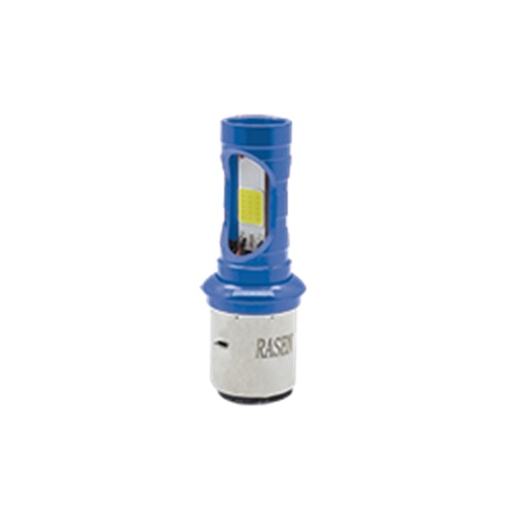 [RS-FDEL-5016BU-Y-W] FOCO DE FARO LED MEDIA VUELTA CON DOS COLORES AMAR-BLANCO CARCASA AZUL
