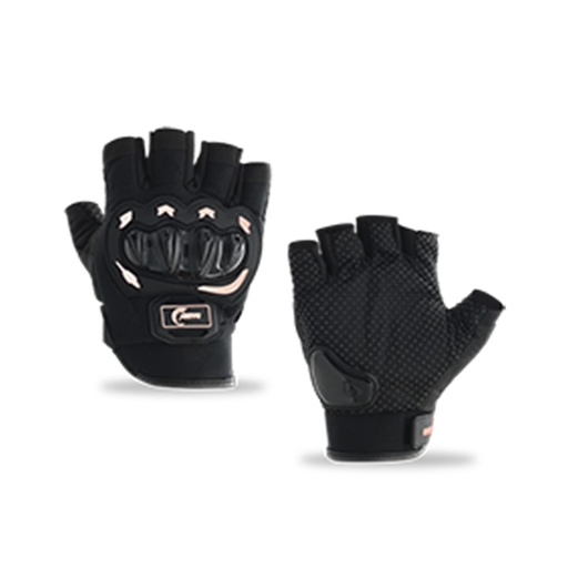 [RS-GUA-17002W-L] GUANTE MEDIO DEDO CON PROTECCION (L, BLANCO)