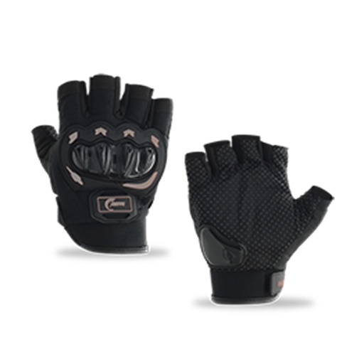 [RS-GUA-17002GR-M] GUANTE MEDIO DEDO CON PROTECCION (M, GRIS)
