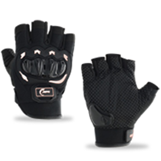 [RS-GUA-17002W-XL] GUANTE MEDIO DEDO CON PROTECCION COLOR BLANCO EXTRA GRANDE