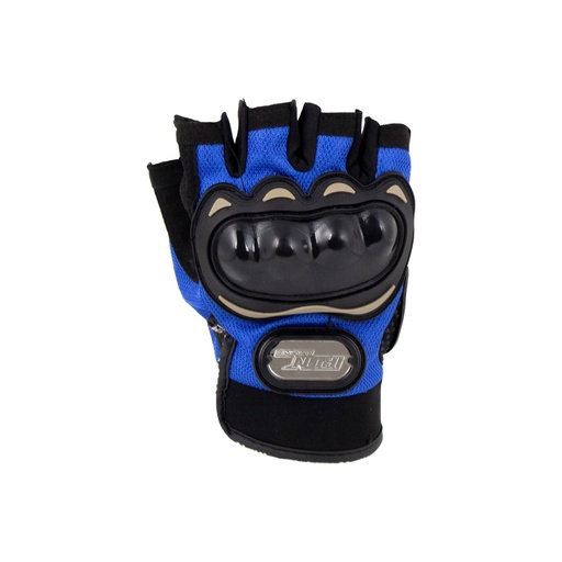[GUA-7107-0201A] GUANTE P/ MOTOCICLISTA IRON RACING COOL-MAN AZUL TALLA M