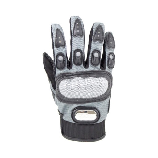 [GUA-7107-0004B] GUANTE P/MOTOCICLISTA IRON RACING COMANDANTE GRIS TALLA L
