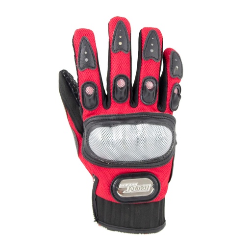 [GUA-7107-0001D] GUANTE P/MOTOCICLISTA IRON RACING COMANDANTE ROJO TALLA XXL