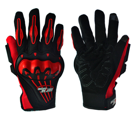 [GUA-7107-0028A] GUANTE P/MOTOCICLISTA IRON RACING FORZA ETERNA ROJO TALLA M