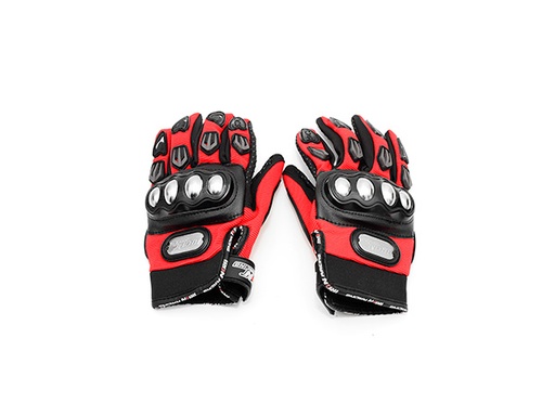 [GUA-7107-0030A] GUANTE P/MOTOCICLISTA IRON RACING HERO ROJO TALLA M