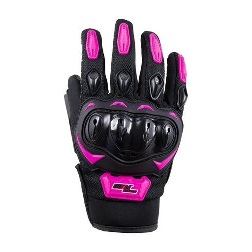 [GUA-7107-0027A] GUANTE P/MOTOCICLISTA IRON RACING SPEED NEON-ROSA TALLA XS