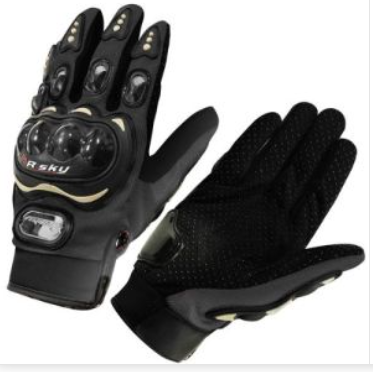 [GUN-154] GUANTES PROTECCIONES NUDILLOS NEGRO EG .