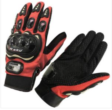 [GUN-156] GUANTES PROTECCIONES NUDILLOS ROJO EG .